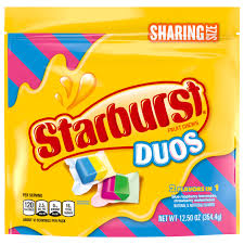 starburst fruit chews duos sharing size