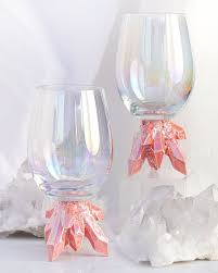 Aura Crystal Cer Wine Glasses