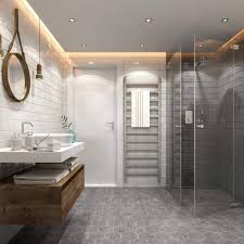 15 great gray tiled bathroom ideas
