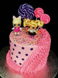 Add your personalised message here! L O L Themed Doll Cake Storybook Bakery