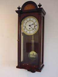 mahogany westminster chime wall clock
