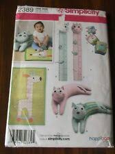 Simplicity 2389 Baby Accessories Play Mat Blocks Growth