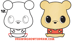 Learn how to draw cute baby yoda from disney's the mandalorian easy, step by step drawing tutorial. How To Draw A Cute Chibi Kawaii Winnie The Pooh Easy Step By Step Drawing Tutorial For Beginners How To Draw Step By Step Drawing Tutorials