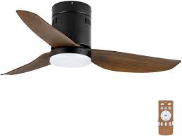 gzmr led indoor ceiling fan 40 in brown