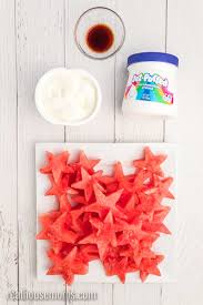 watermelon stars with fruit dip real