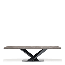 D End Dining Table With Black Legs