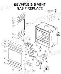 B Vent Gas Fireplace Ebvpfne B