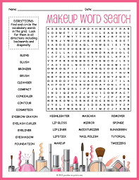 makeup word search