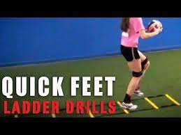 volleyball quick feet ladder drills