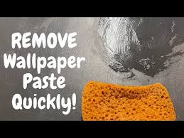 Remove Wallpaper Paste Promtly
