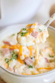 slow cooker ham and potato soup easy
