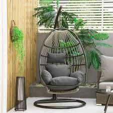 Garden Lounge Chair Back Pad Dark Grey