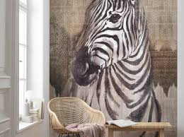 Zebra Print Nonwoven Wallpaper By Komar