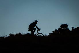 hd wallpaper silhouette of man biking
