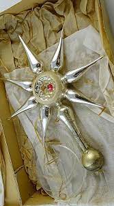 Antique Mercury Glass Tree Topper