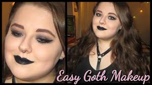 easy goth makeup look