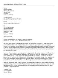 Cover Letter Templates Mid Level Biotechnology Bunch Ideas