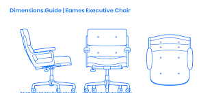 eames executive chair dimensions