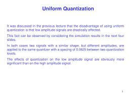 ppt uniform quantization powerpoint