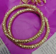 22kt las designer gold bangles size
