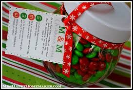 m m christmas poem candy jars 5