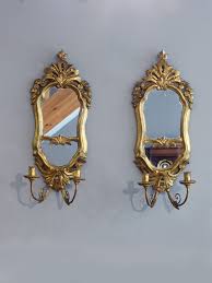 Pair Of Antique Gilt Mirrors Period