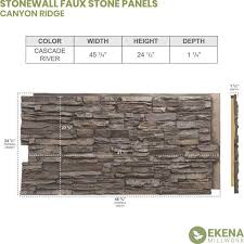 Stonewall Faux Stone Siding Panel