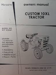 sears custom 10xl lawn garden tractor