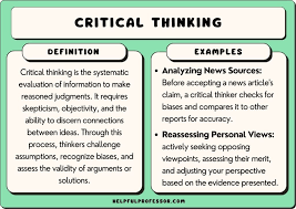 25 critical thinking exles 2024