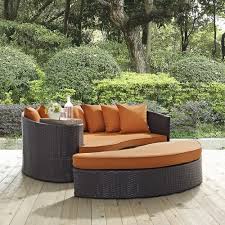 Loccus Outdoor Wicker Rattan Sofa Daybed