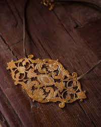 ne nepal gold plated sirish pendant