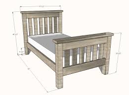 If you are all about style or you just like this rustic design, you must read the instructions and take a look over the step by step diagrams. Simple Bed Twin Size Ana White