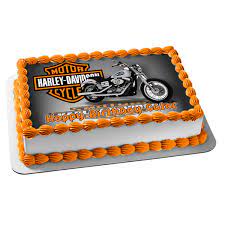 Harley Davidson Birthday Cake gambar png