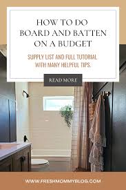 board and batten on a budget