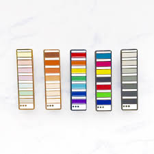 Pantone Colour Swatch Enamel Pin Pastel Rainbow Cmyk Rgb