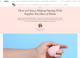 how to clean a makeup sponge with