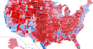 2016 Us Presidential Election Map By County Vote Share