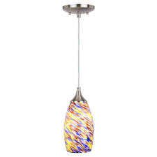 Satin Nickel Mini Pendant Ceiling Light