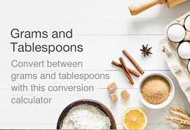 grams to tablespoons conversion