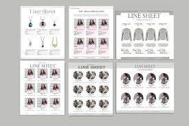 line sheet template 6 pages