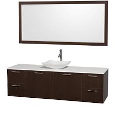 Posted on december 26, 2019 by posted in vanities. Amare 72 Wall Mounted Single Bathroom Vanity Set With Vessel Sink Espresso Beautiful Bathroom Furniture For Every Home Wyndham Collection