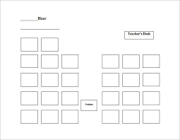 seating chart template 9 free word