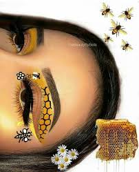 bees eyes and eyeshadow image