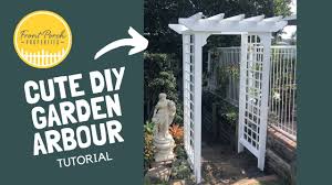 With the added trellising, you can also grow your favourite creeper. Garden Arbour How To Build An Arbour For Garden Diy Garden Arbour Ideas Youtube