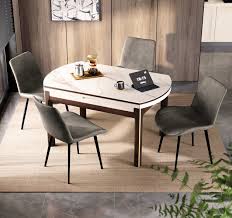 koshar extendable dining table with 4