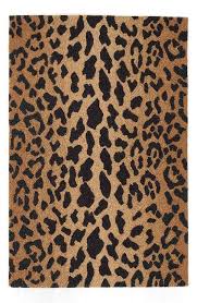 dash and albert leopard print wool rug