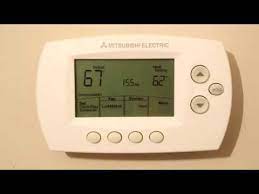 operating mitsubishi digital thermostat