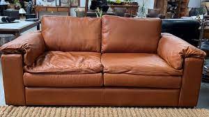 park sofa 2 00m full grain leather tan