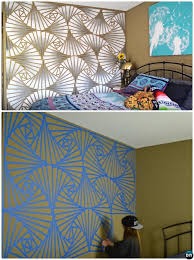 diy patterned wall painting ideas and