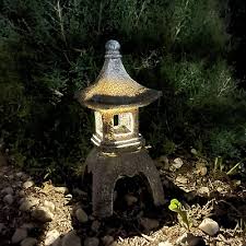Asian Solar Zen Pagoda Garden Statue 14